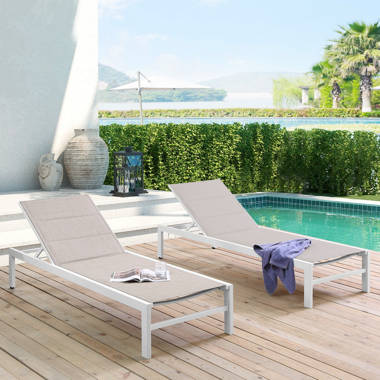 Metal pool loungers new arrivals